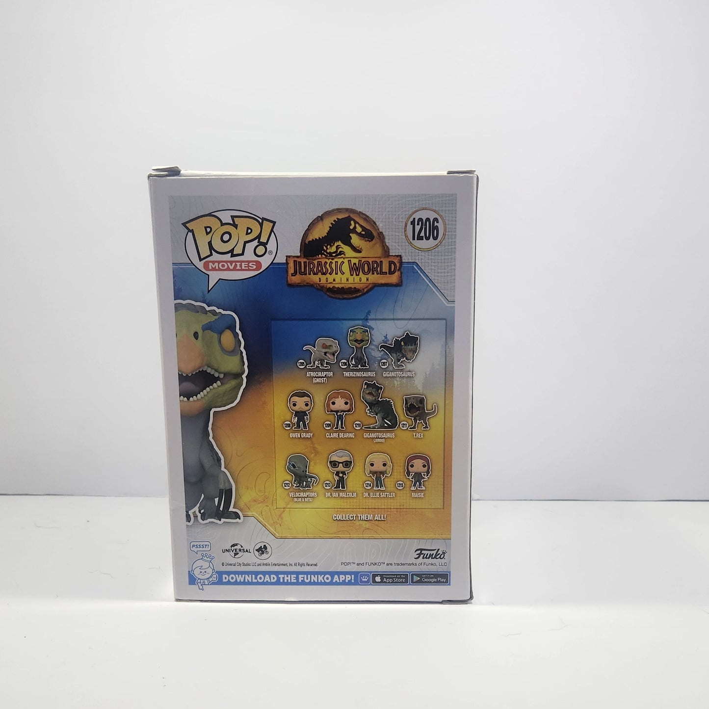 Therizinosaurus Funko #1206 Damaged Box