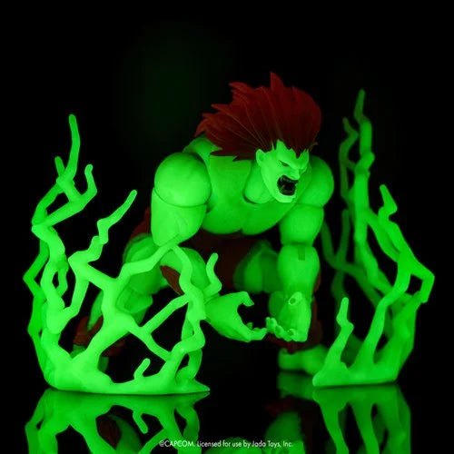 Ultra Street Fighter II Blanka Glow-in-the-Dark 6-Inch Action Figure Jada Toys