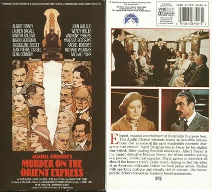 Murder on the Orient Express VHS