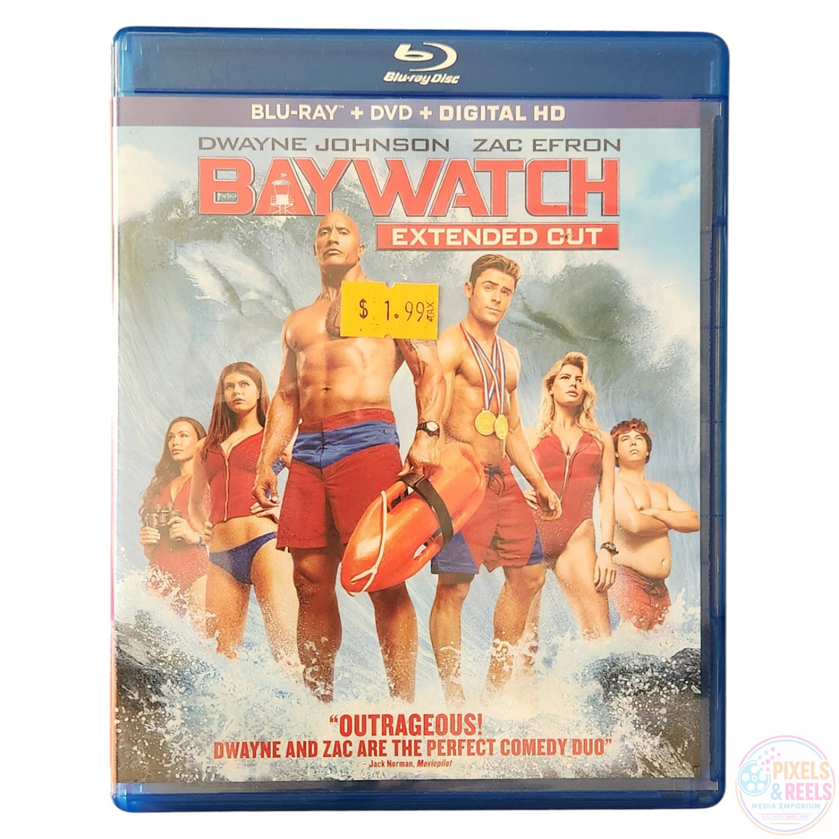 Baywatch Extended Cut (Blu-ray+DVD, 2017)