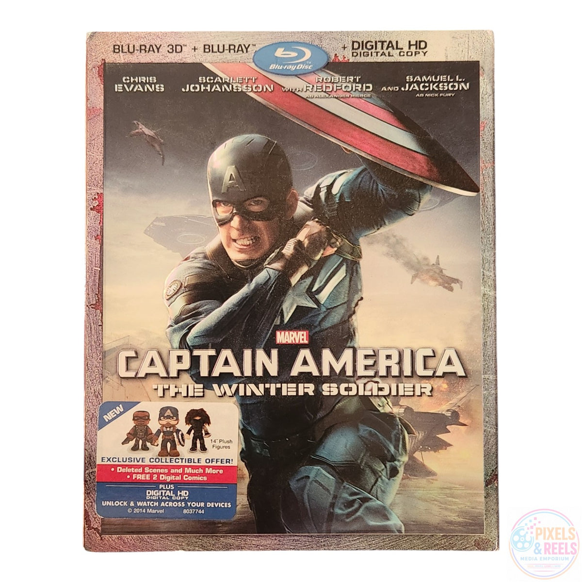 Captain America: The Winter Soldier (Blu-ray 3D, Blu-ray, 2014)