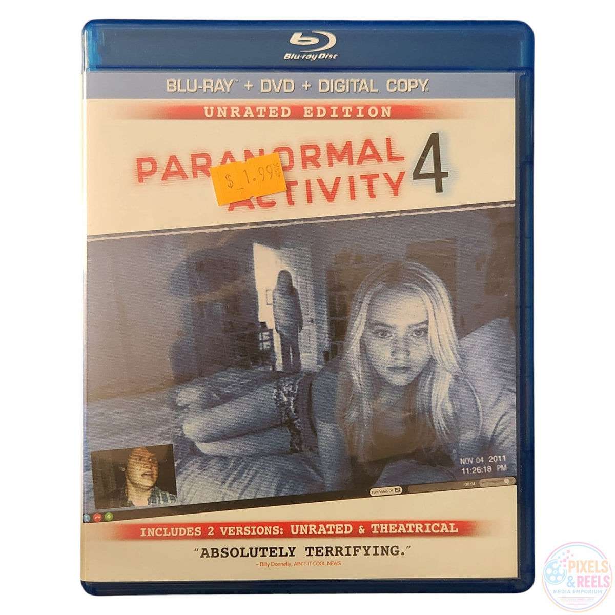 Paranormal Activity 4 (Blu-ray+DVD, 2012)