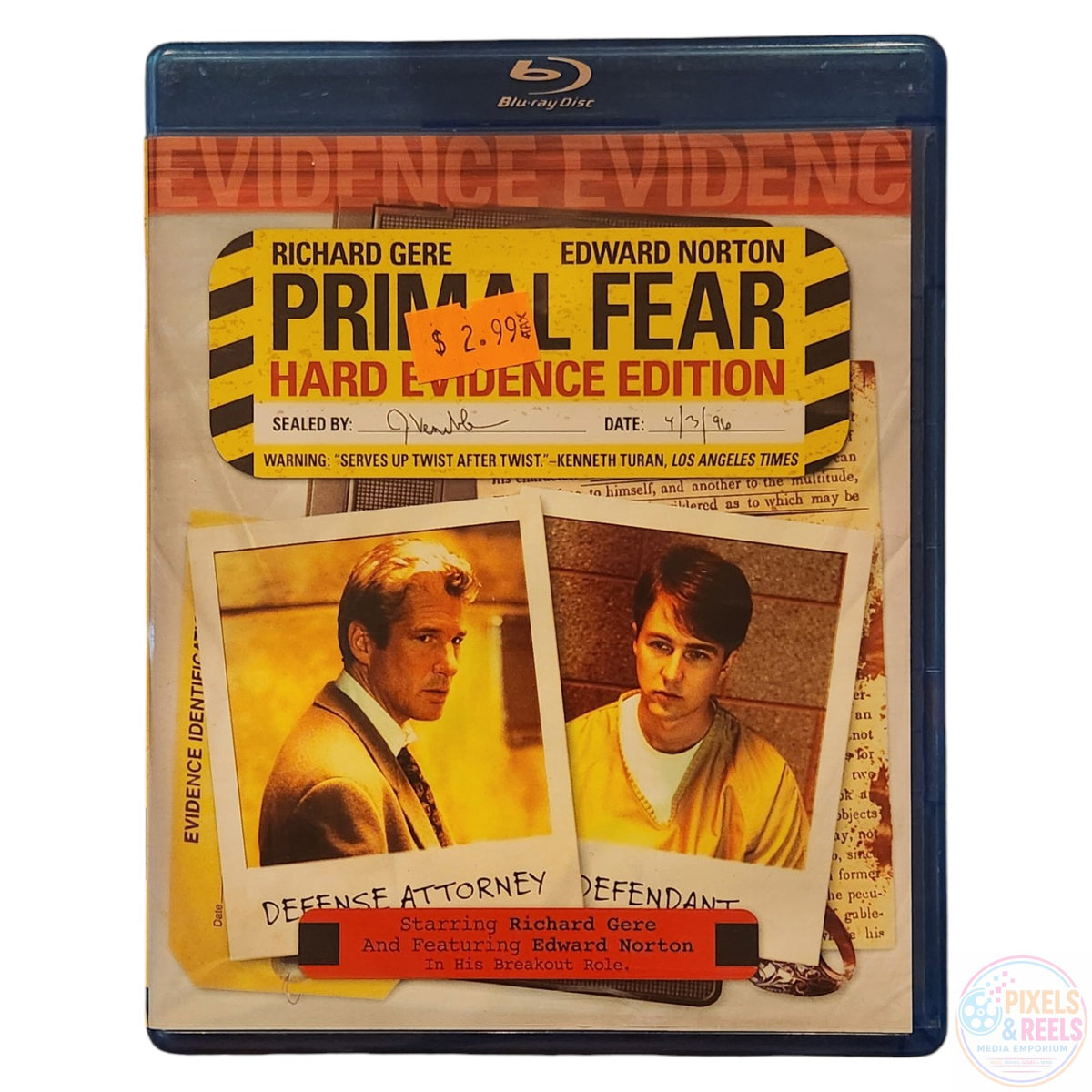 Primal Fear - Hard Evidence Edition (Blu-ray, 1996)