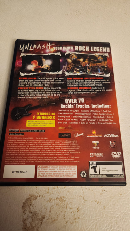 Guitar Hero III Legends of Rock CIB (Playstation 2, 2007)