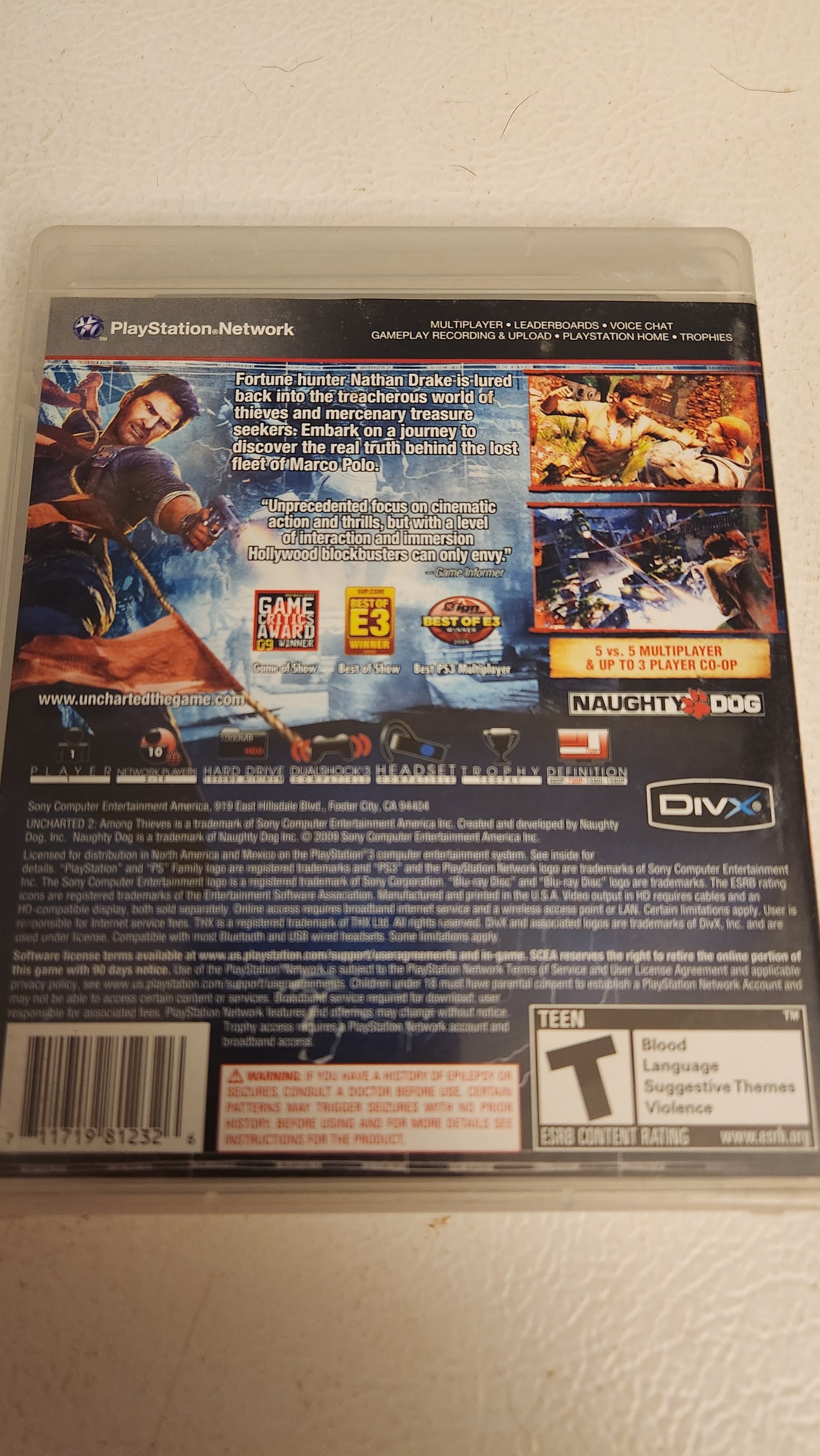 Uncharted 2: Among Thieves CIB (PlayStation 3 PS3, 2009)