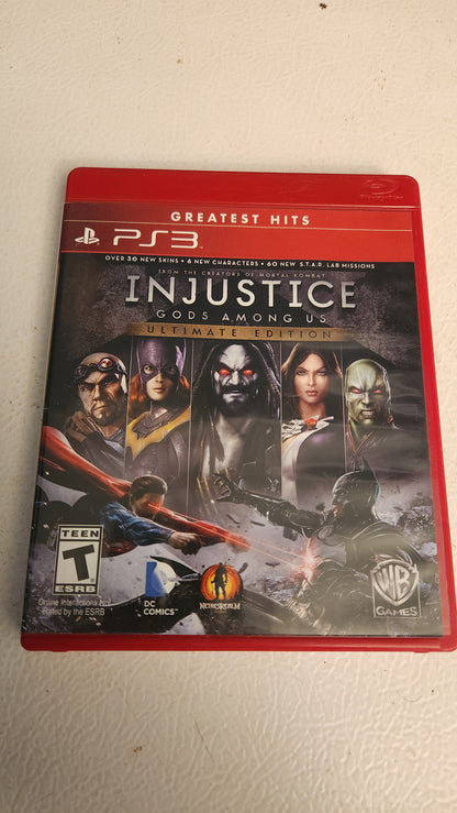 Injustice: Gods Among Us -- Ultimate Edition (PlayStation 3 PS3, 2013) No Manual