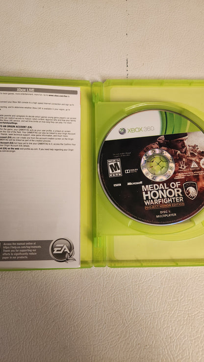 Medal of Honor: Warfighter -- Project Honor Edition (Microsoft Xbox 360, 2012)