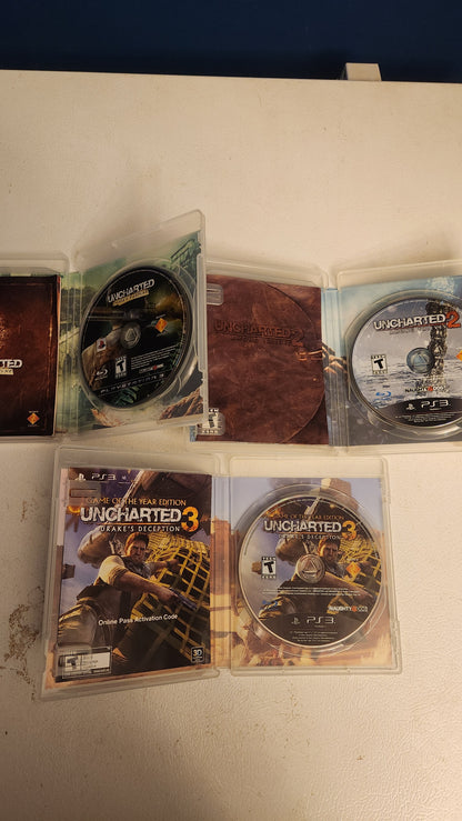 PS3 Uncharted Game Lot