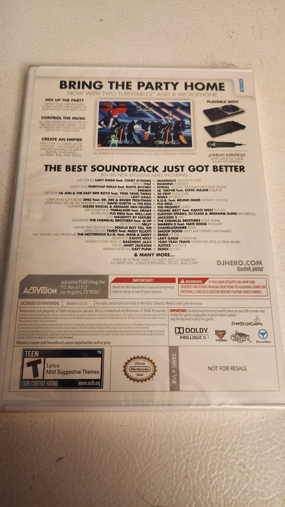 DJ Hero 2 (Nintendo Wii, 2010)