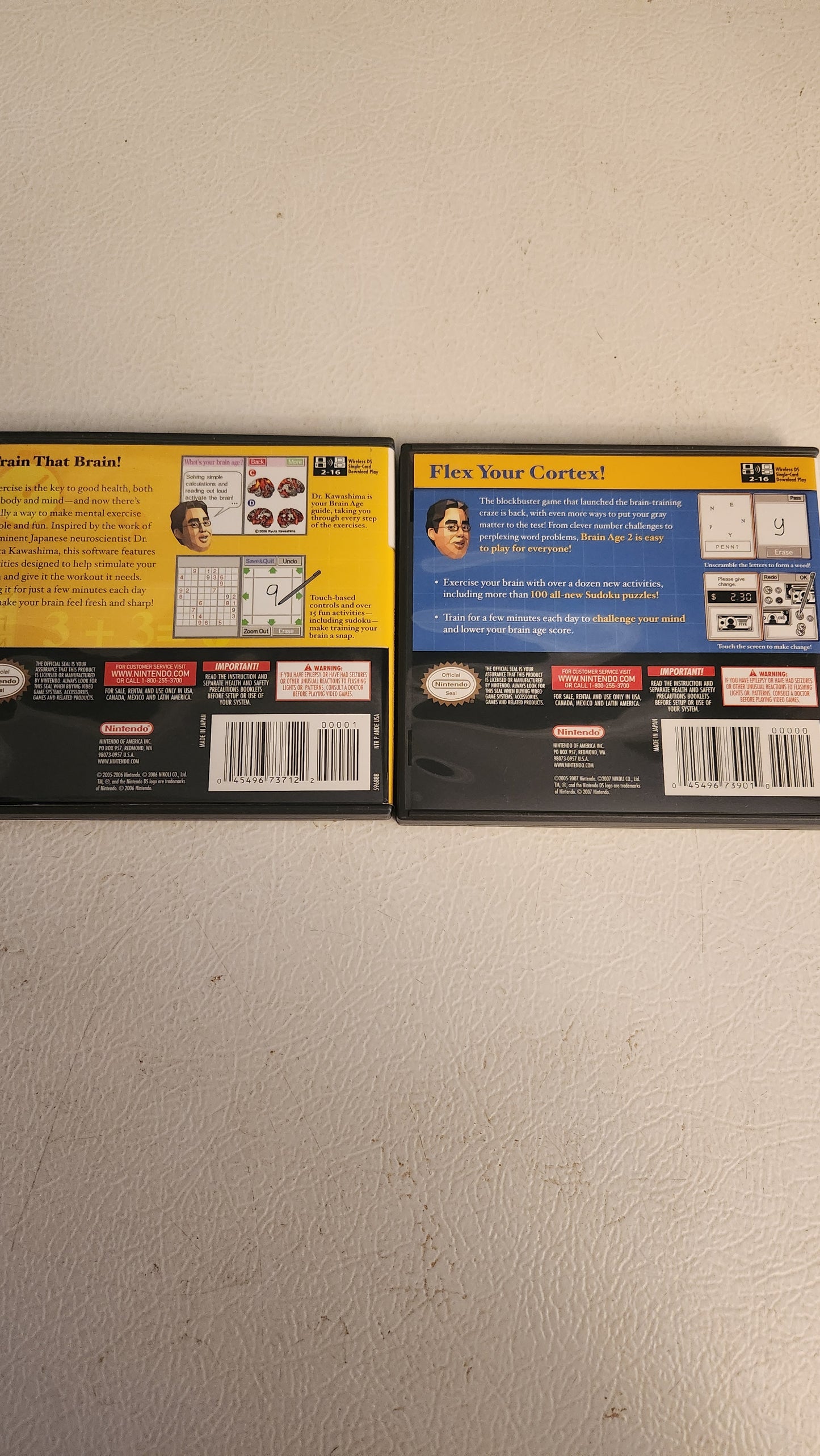 Brain Age & Brain Age 2 (Nintendo DS)
