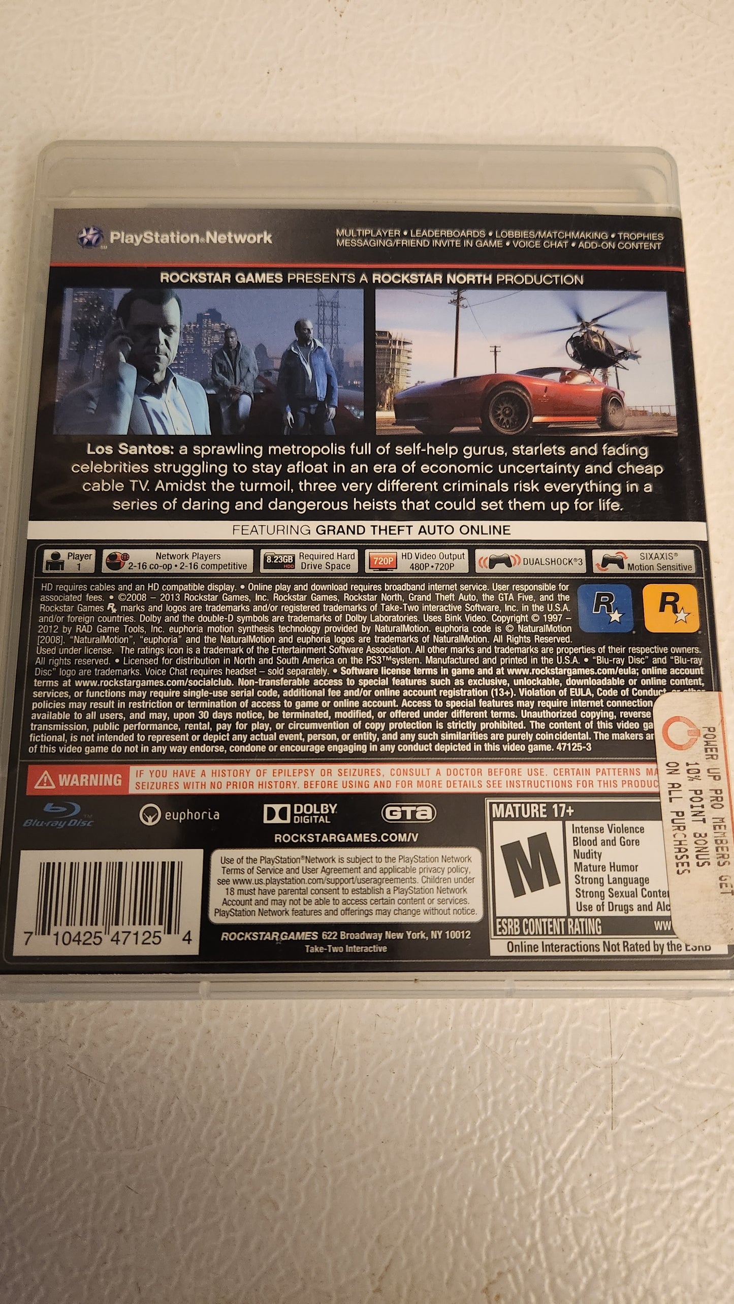 Grand Theft Auto V CIB (PlayStation 3 PS3, 2013)