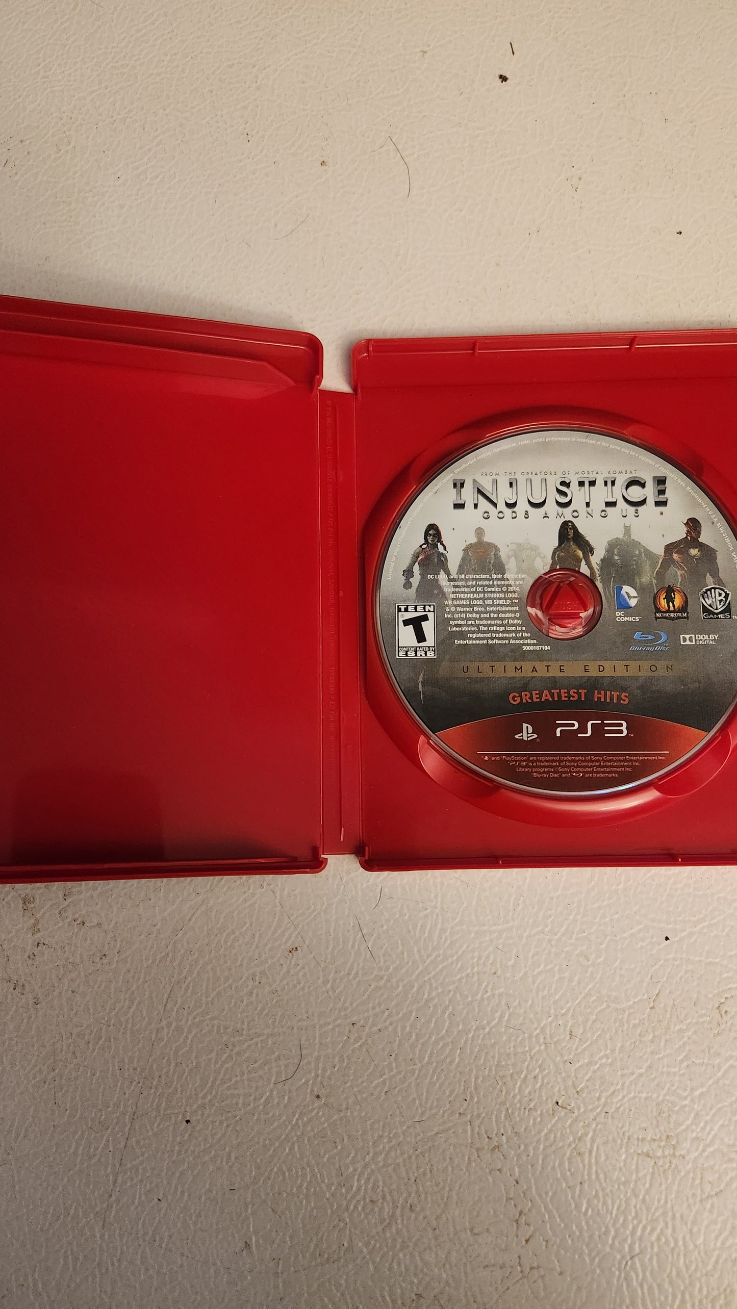 Injustice: Gods Among Us -- Ultimate Edition (PlayStation 3 PS3, 2013) No Manual