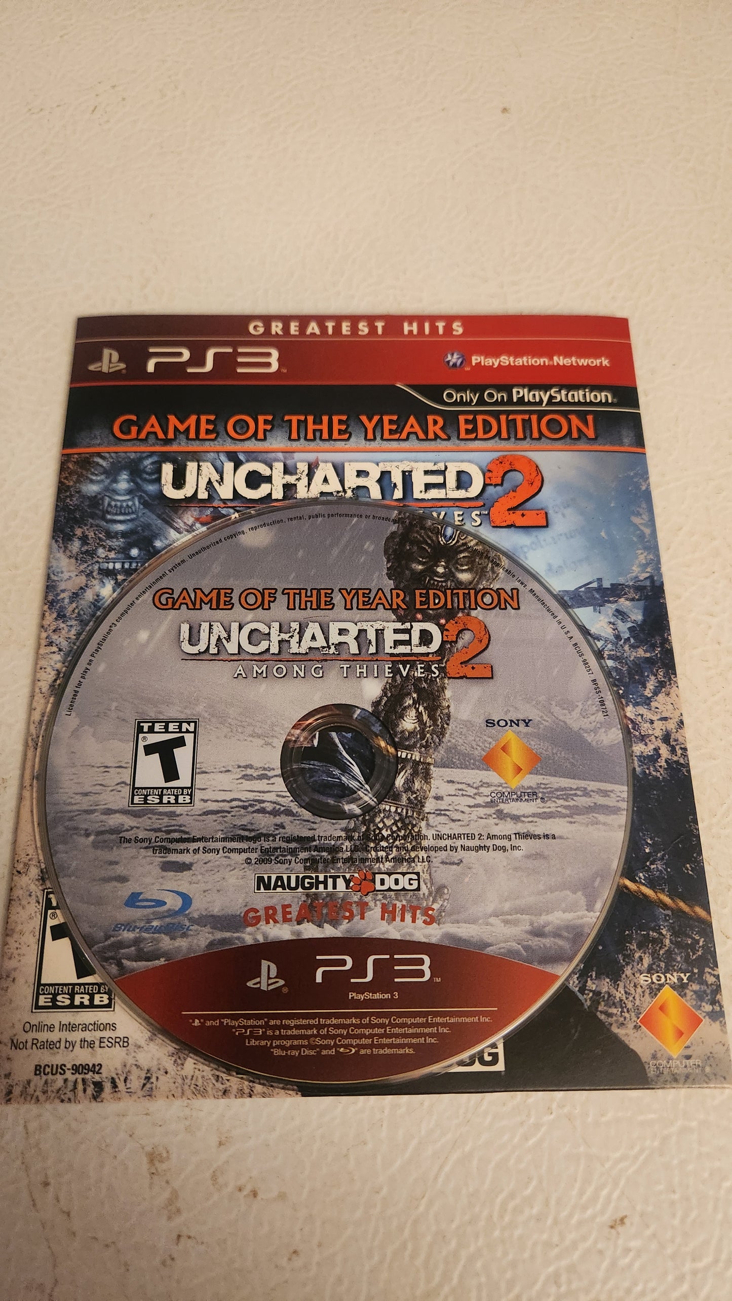 Uncharted 2: Among Thieves: GOTY - PlayStation 3 PS3 Cardboard Sleeve