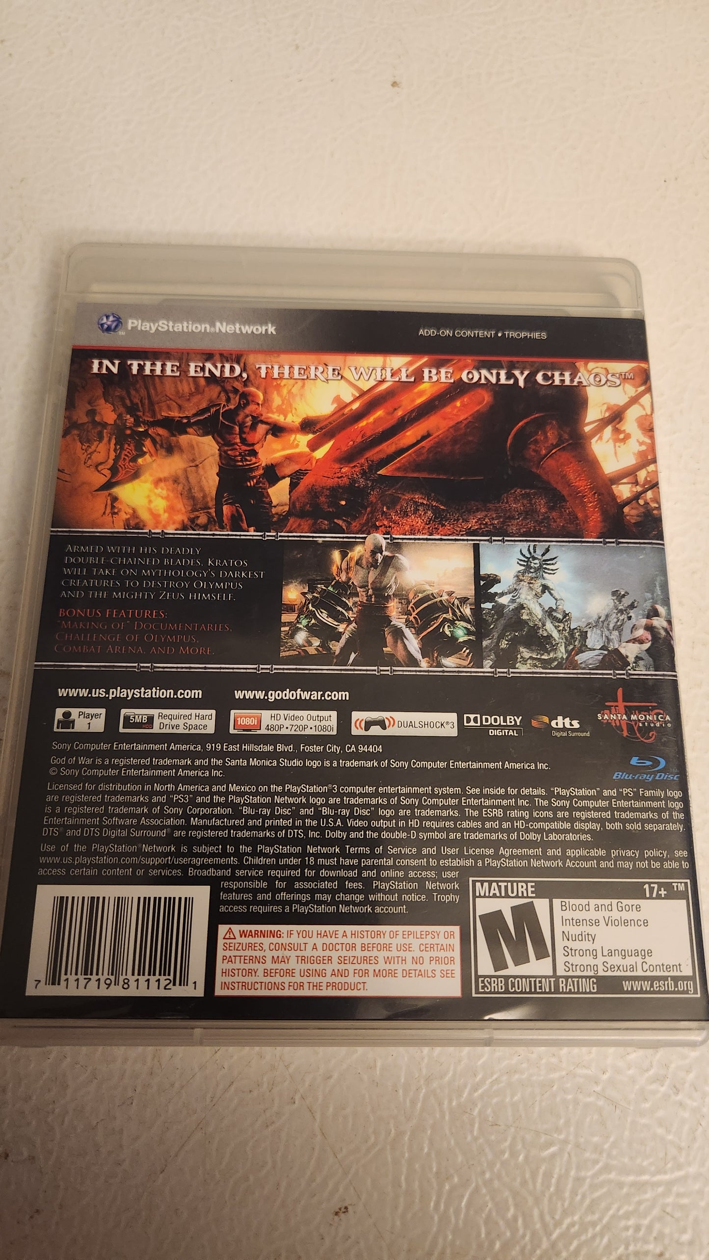 God of War III CIB (PlayStation 3, 2010)
