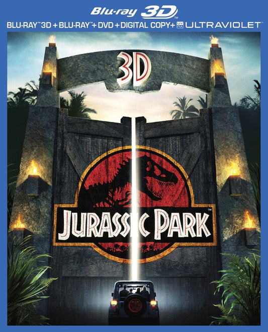 Jurassic Park (3D Blu-ray/DVD, 2013, 3-Disc Set)