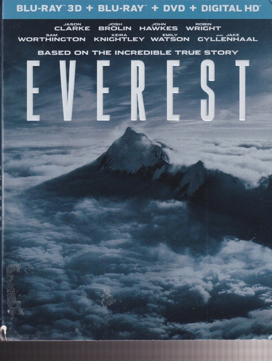 Everest (Blu-ray 3D, Blu-ray, DVD, 2015)