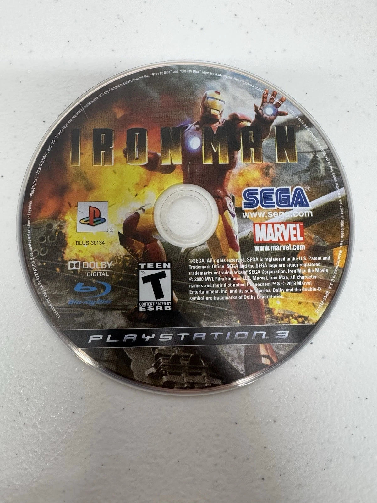 Iron Man Playstation 3 DISC ONLY