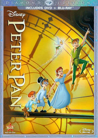 Peter Pan (Blu-Ray/DVD set, 2013) Disney Diamond Edition w/Slipcover
