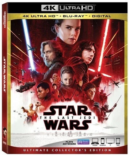 Star Wars: The Last Jedi (4K Ultra HD + Blu-ray, 2017) w/slipcover
