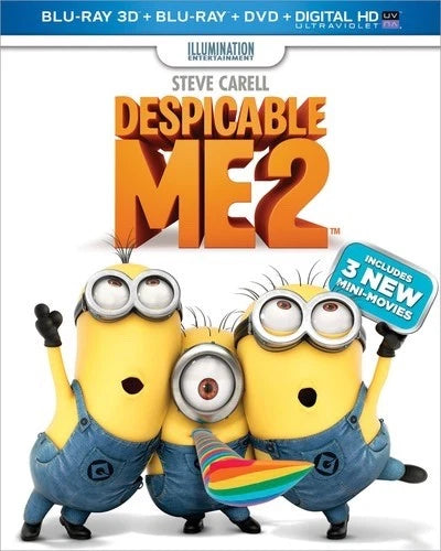 Despicable Me 2 3D (Blu-ray/DVD 3-Disc Set 2013)