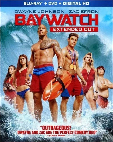 Baywatch Extended Cut (Blu-ray+DVD, 2017)