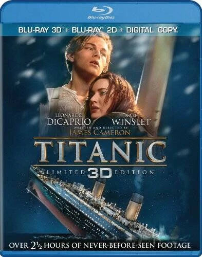 Titanic 3D Blu-Ray (Blu-ray, 1997)