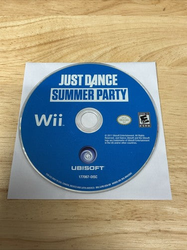 Just Dance Summer Party Wii DISC ONLY