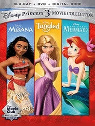 Disney Princess 3 Movie Collection (Blu-ray+DVD)