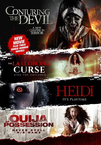 Conjuring The Devil/Lallorona Curse/Heidi/Ouija Possession(DVD, 2021)