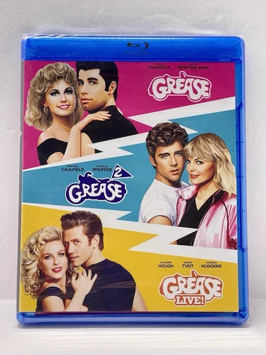 Grease-Grease 2-Grease Live! 3 Movie Collection Blu-ray