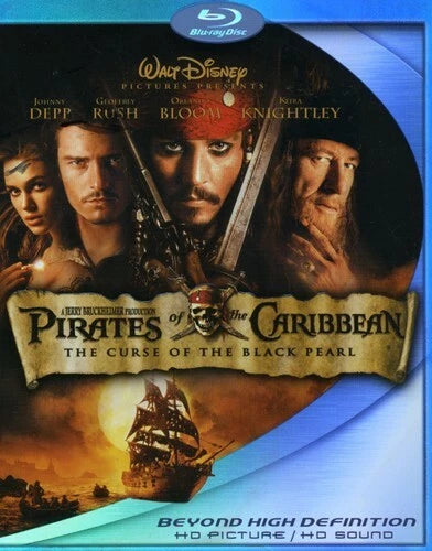 Pirates of the Caribbean: The Curse of the Black Pearl (Blu-ray, 2003)