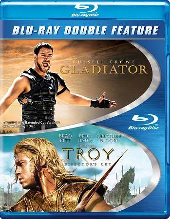 Troy/Gladiator (Blu-ray Disc, 2013, 2-Disc Set)