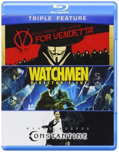 V for Vendetta / Watchmen / Constantine (Blu-ray, 2005)