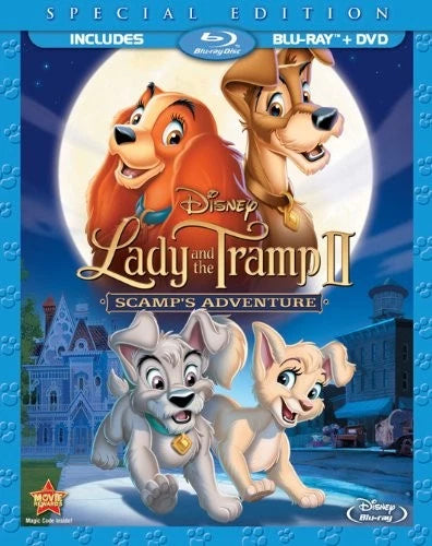 Lady and the Tramp II: Scamps Adventure (Blu-ray/DVD, 2012)