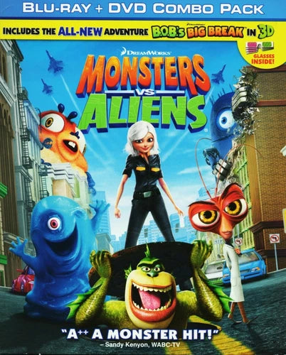 Monsters Vs Aliens (Blu-ray/DVD, 2009)