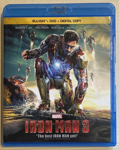 Iron Man 3 (Blu-ray/DVD, 2013)