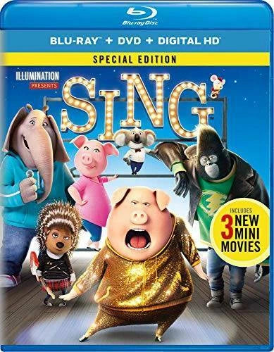 Sing (Blu-ray+DVD, 2016)