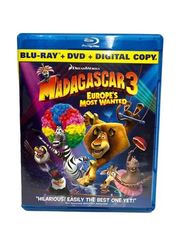 Madagascar 3: Europes Most Wanted (Blu-ray/DVD, 2012)
