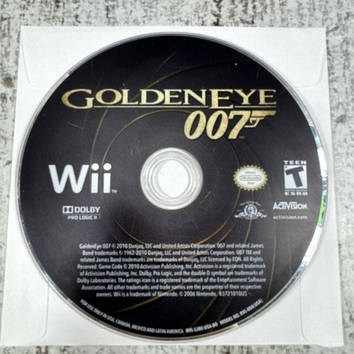 007 GoldenEye Wii DISC ONLY