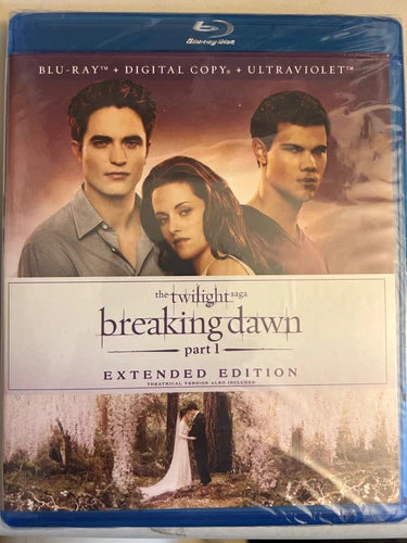 Twilight Breaking Dawn Part 1 Extended (Blu-ray, 2012) NEW