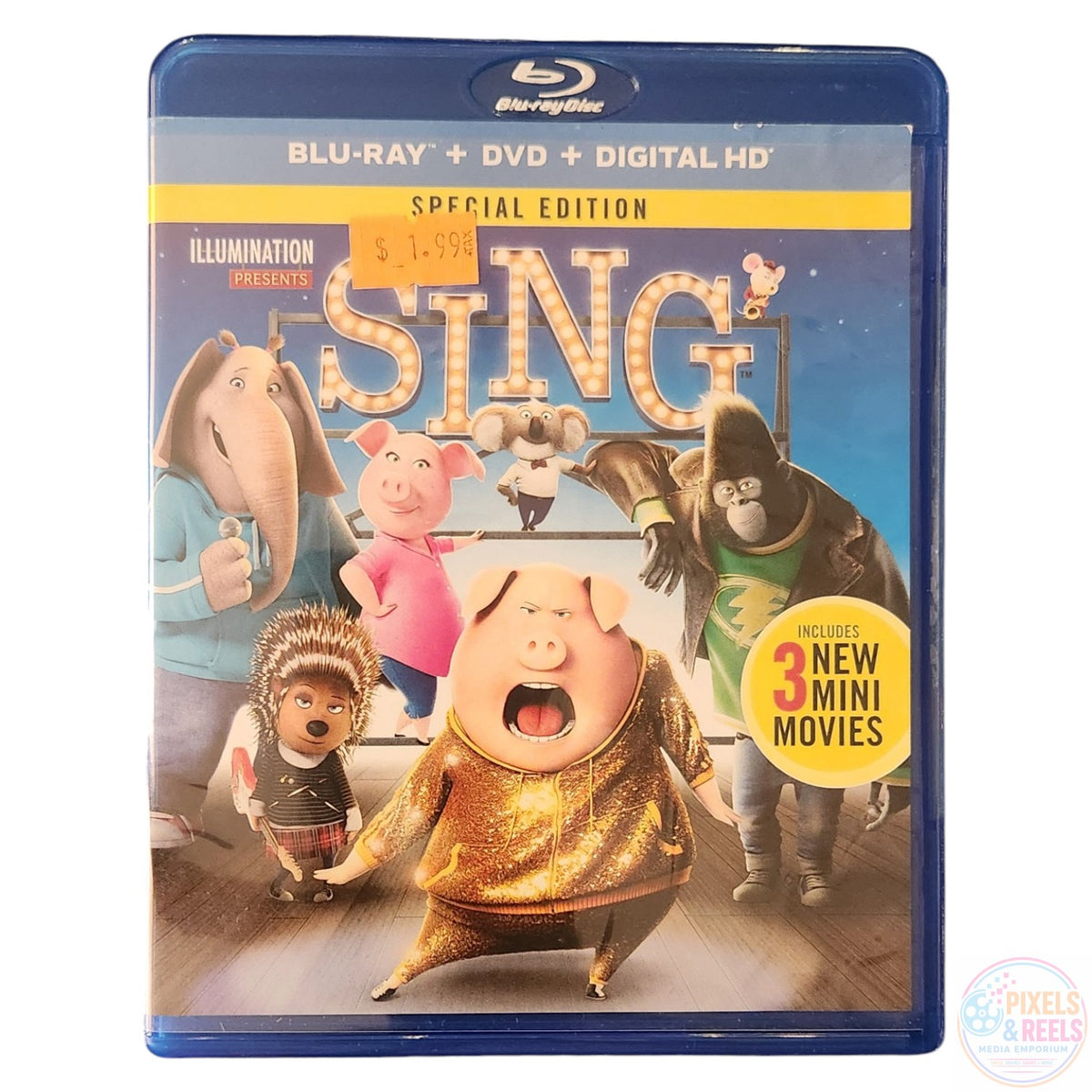 Sing (Blu-ray+DVD, 2016)