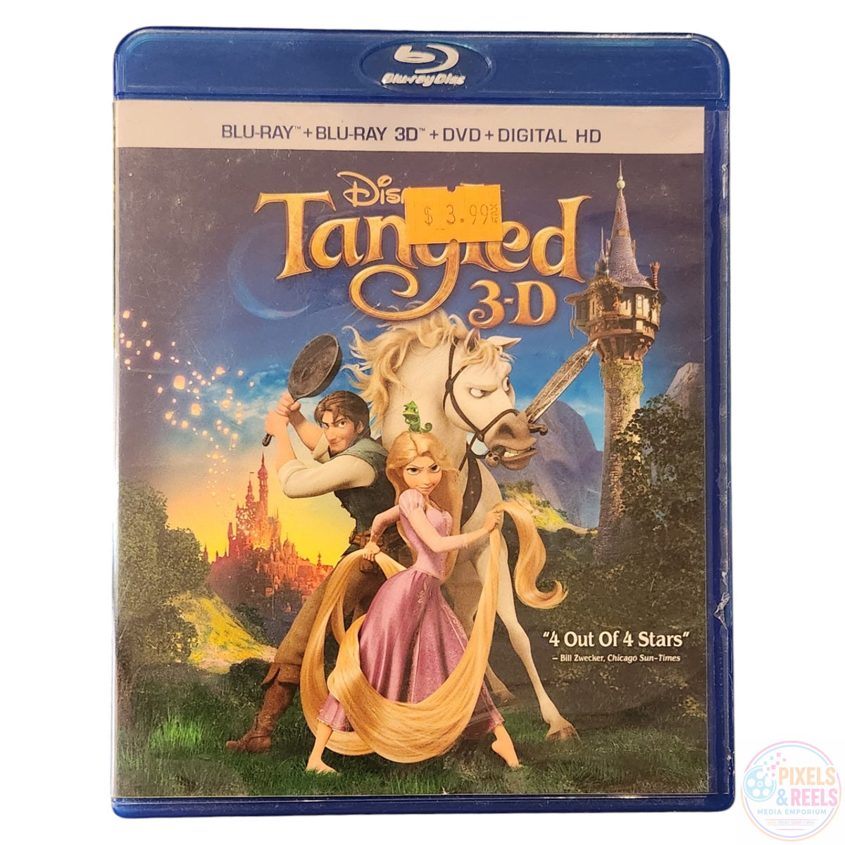 Tangled 3D (Blu-ray 3D, Blu-ray, DVD 2010)